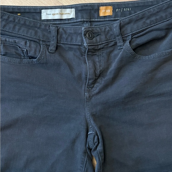 ANTHROPOLOGIE Pilcro Stet Fit Denim Shorts Womens Sz 29 Gray Stretch Jean - Picture 3 of 6